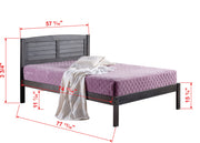 Louver Bed with Dual Underbed Drawers