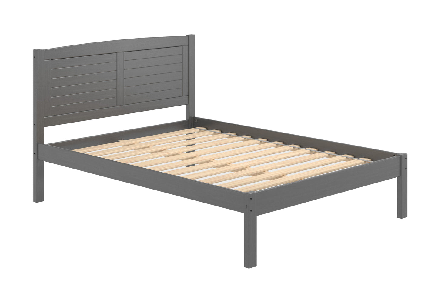 Louver Antique Grey Bed