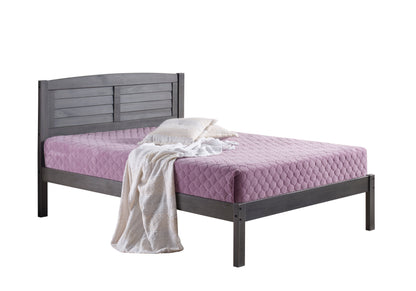 Louver Antique Grey Bed