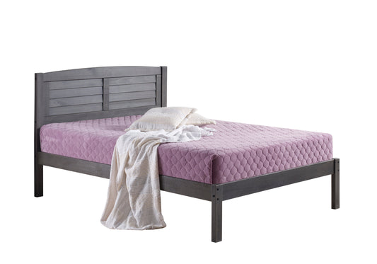 Louver Antique Grey Bed