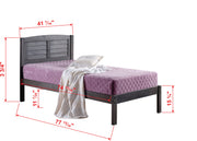 Louver Bed with Trundle