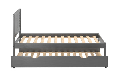 Louver Bed with Trundle