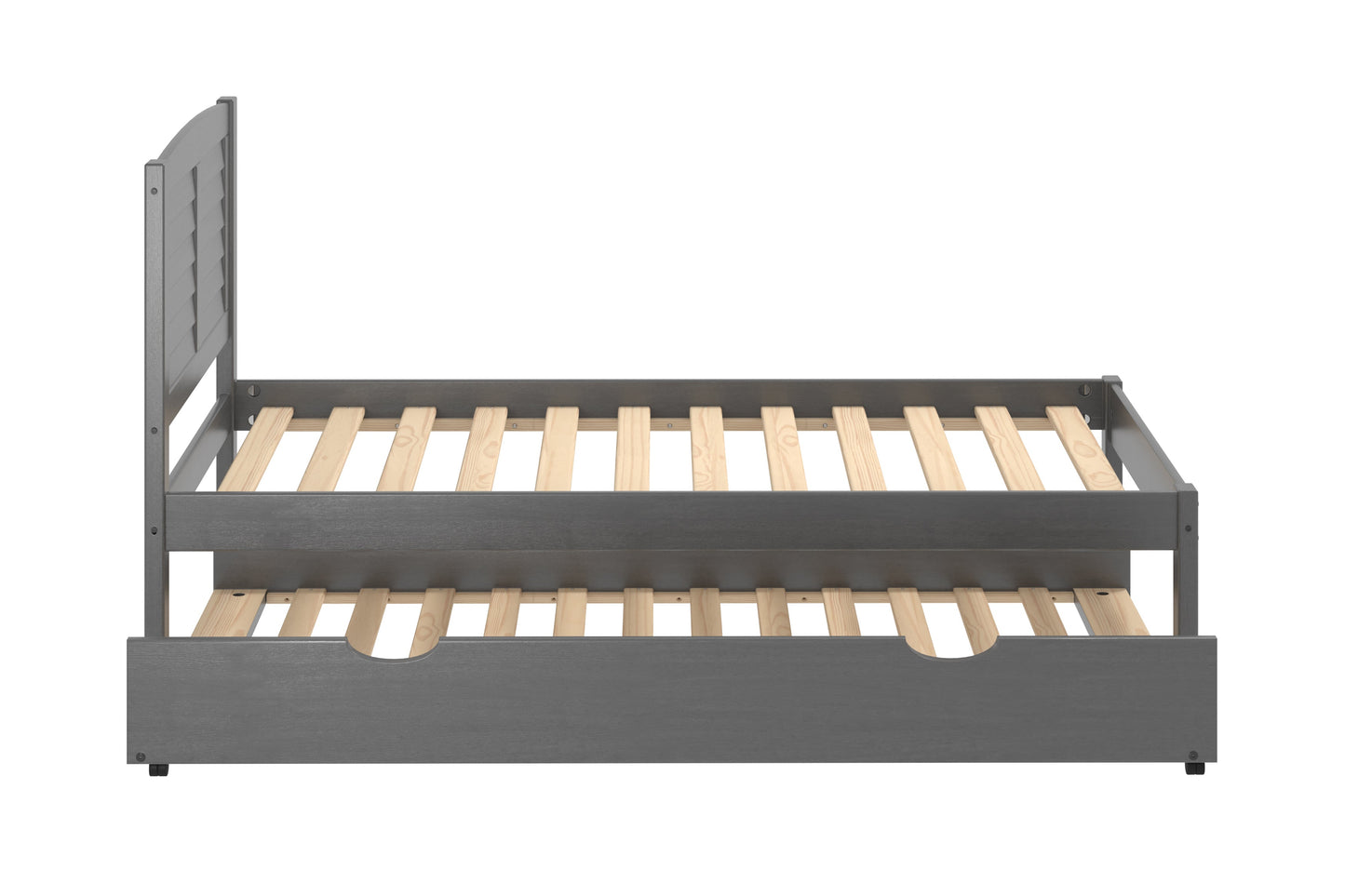 Louver Bed with Trundle