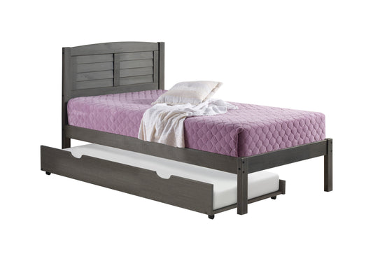 Louver Bed with Trundle