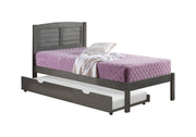 Louver Bed with Trundle