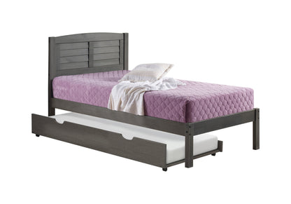 Louver Bed with Trundle