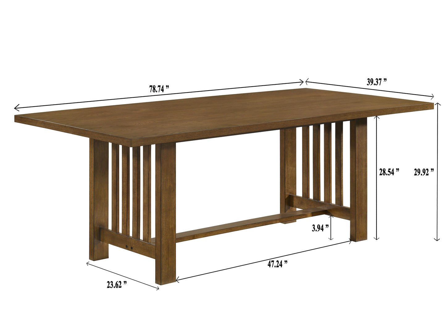 Glendale Rect Dining Table