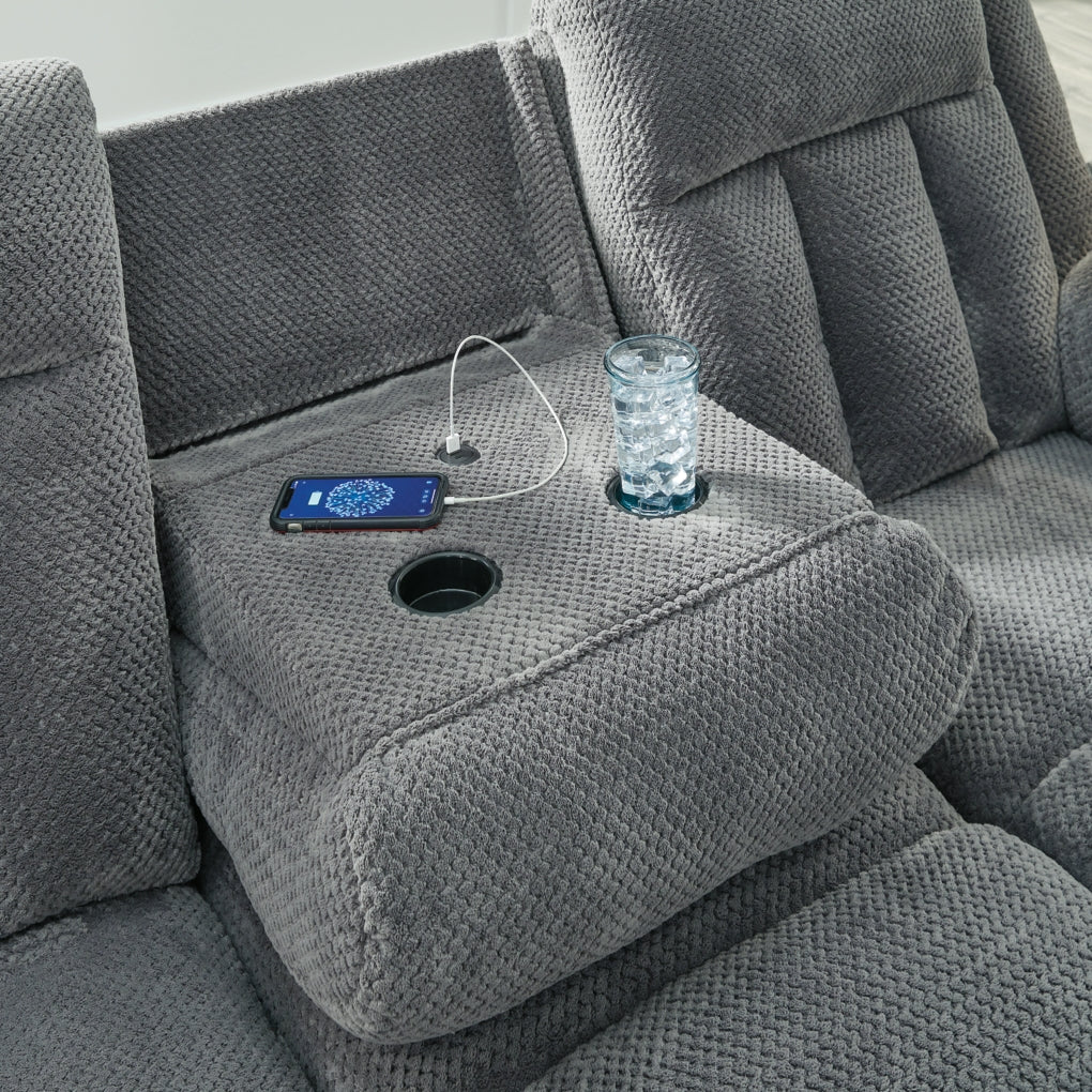 Greely Bend REC PWR Sofa w/Drop Down Table