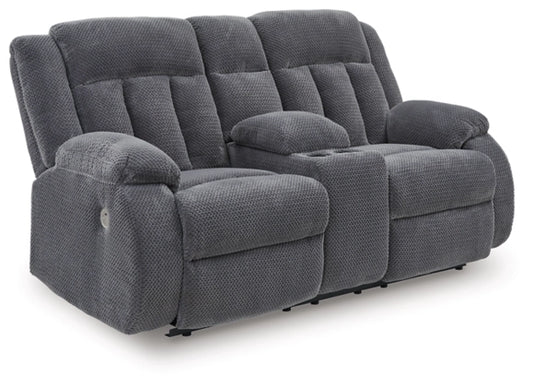 Greely Bend Double Power Reclining Loveseat w/ Console