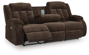 Greely Bend Power Reclining Sofa with Drop Down Table