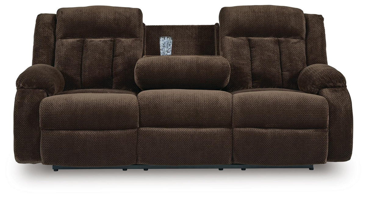 Greely Bend Power Reclining Sofa with Drop Down Table