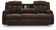 Greely Bend Power Reclining Sofa with Drop Down Table