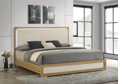 Cabecero de cama con paneles LED Hyland color natural