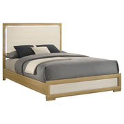 Cabecero de cama con paneles LED Hyland color natural
