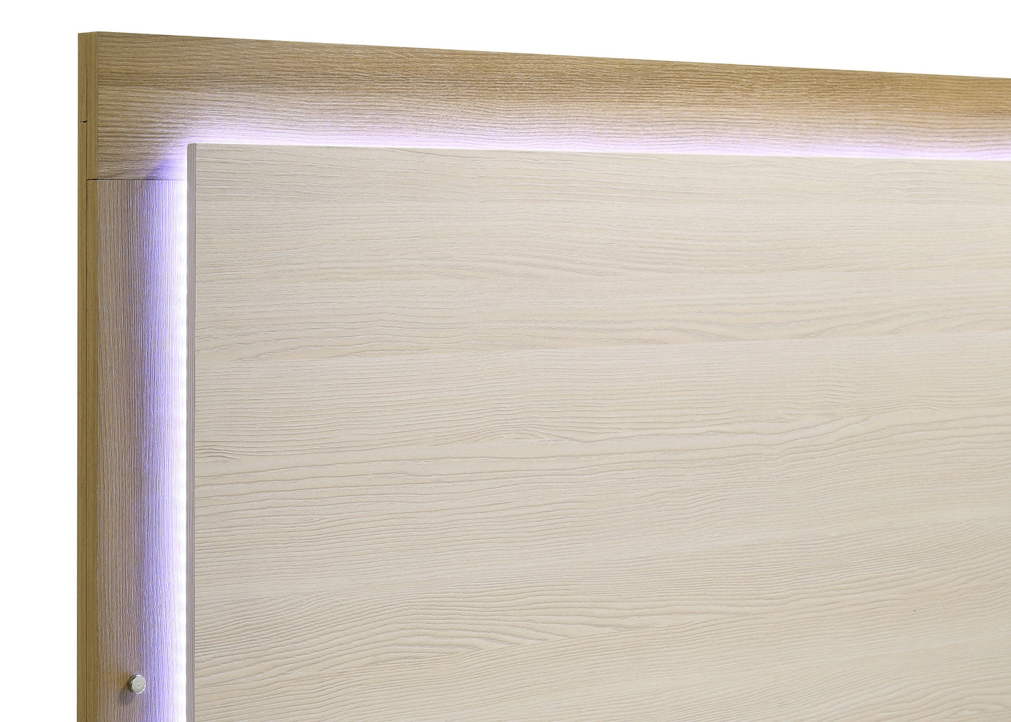 Hyland Panel Bed LED Headboard Natural