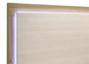 Cabecero de cama con paneles LED Hyland color natural