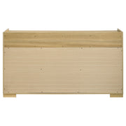 Hyland 6-drawer Dresser with Mirror Natural