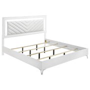 Cassia LED Bedroom Set White High Gloss