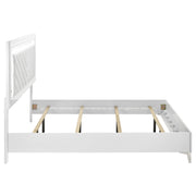 Cassia LED Panel Bed White High Gloss