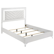 Cassia LED Bedroom Set White High Gloss