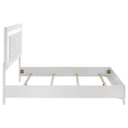 Cassia LED Panel Bed White High Gloss