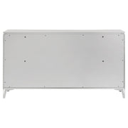 Cassia 6-drawer Bedroom Dresser Cabinet White High Gloss