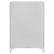 Cassia 5-drawer Bedroom Chest of Drawers White High Gloss