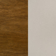 Adderley California King Wood Panel Bed Cream and Warm Brown
