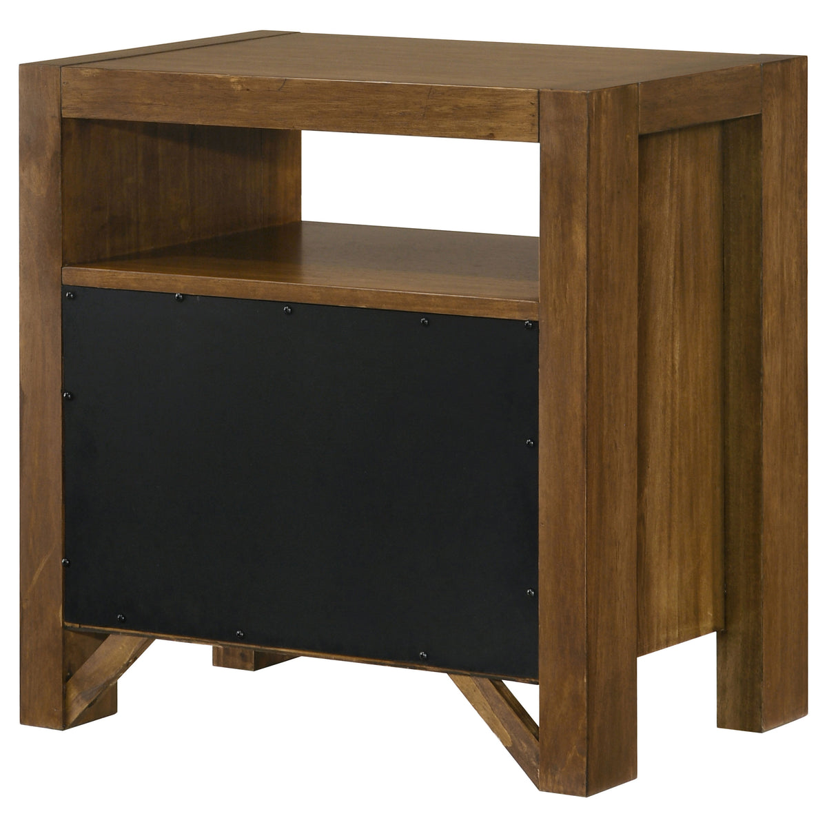 Adderley 2-drawer Nightstand Bedside Table Warm Brown