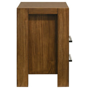 Adderley 2-drawer Nightstand Bedside Table Warm Brown