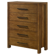 Adderley 5-drawer Bedroom Chest of Drawers Warm Brown