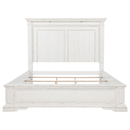 McKinney LED Light Panel Bed Vintage White