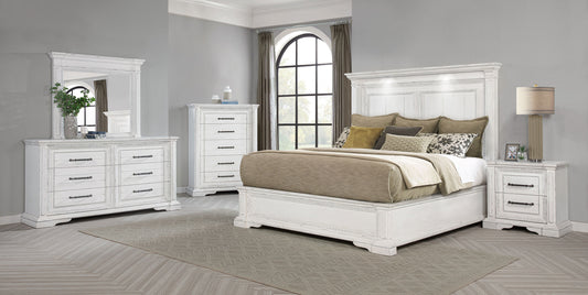 McKinney 4-piece Queen Bedroom Set Vintage White