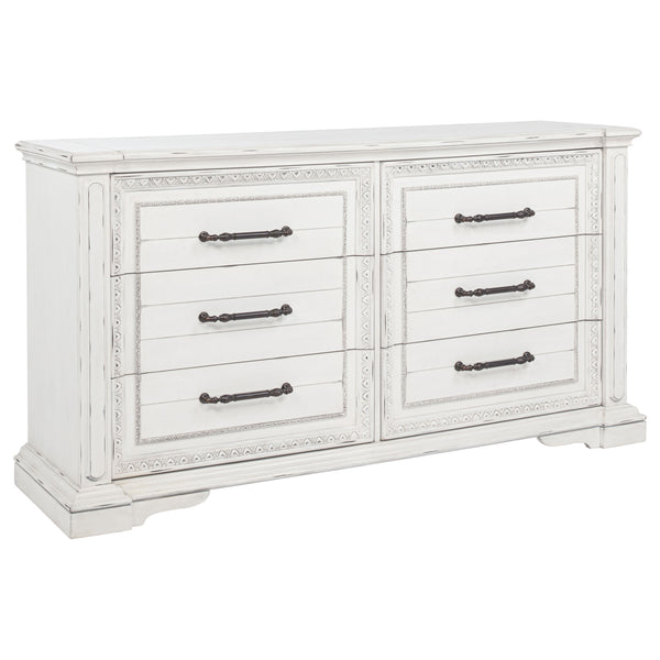 McKinney 6-drawer Bedroom Dresser Cabinet Vintage White