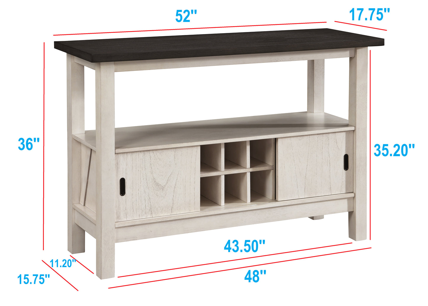 Maribelle Server Chalk Warm Grey