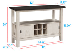 Maribelle Server Chalk Warm Grey