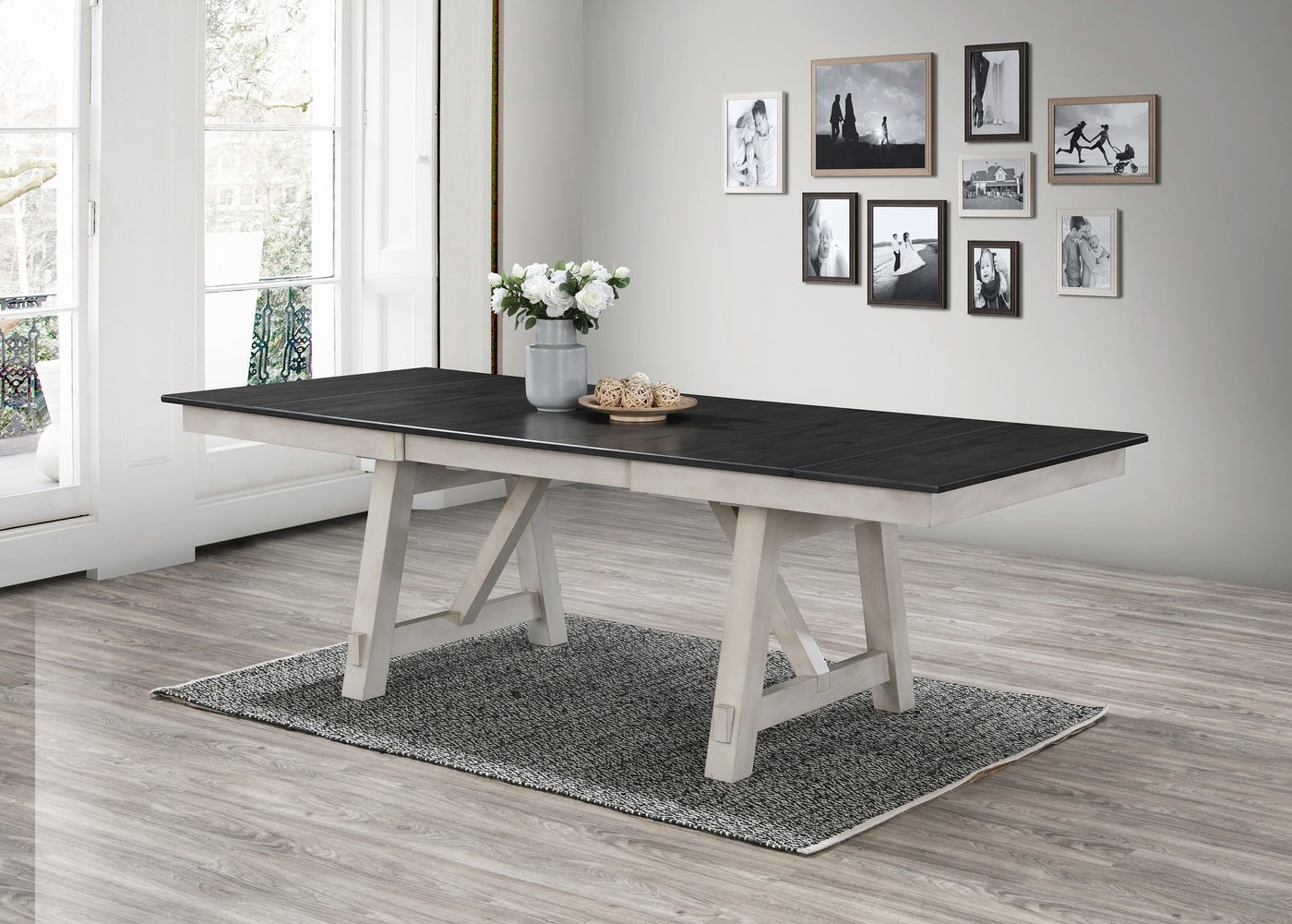Maribelle Dining Table Chalk Warm Grey