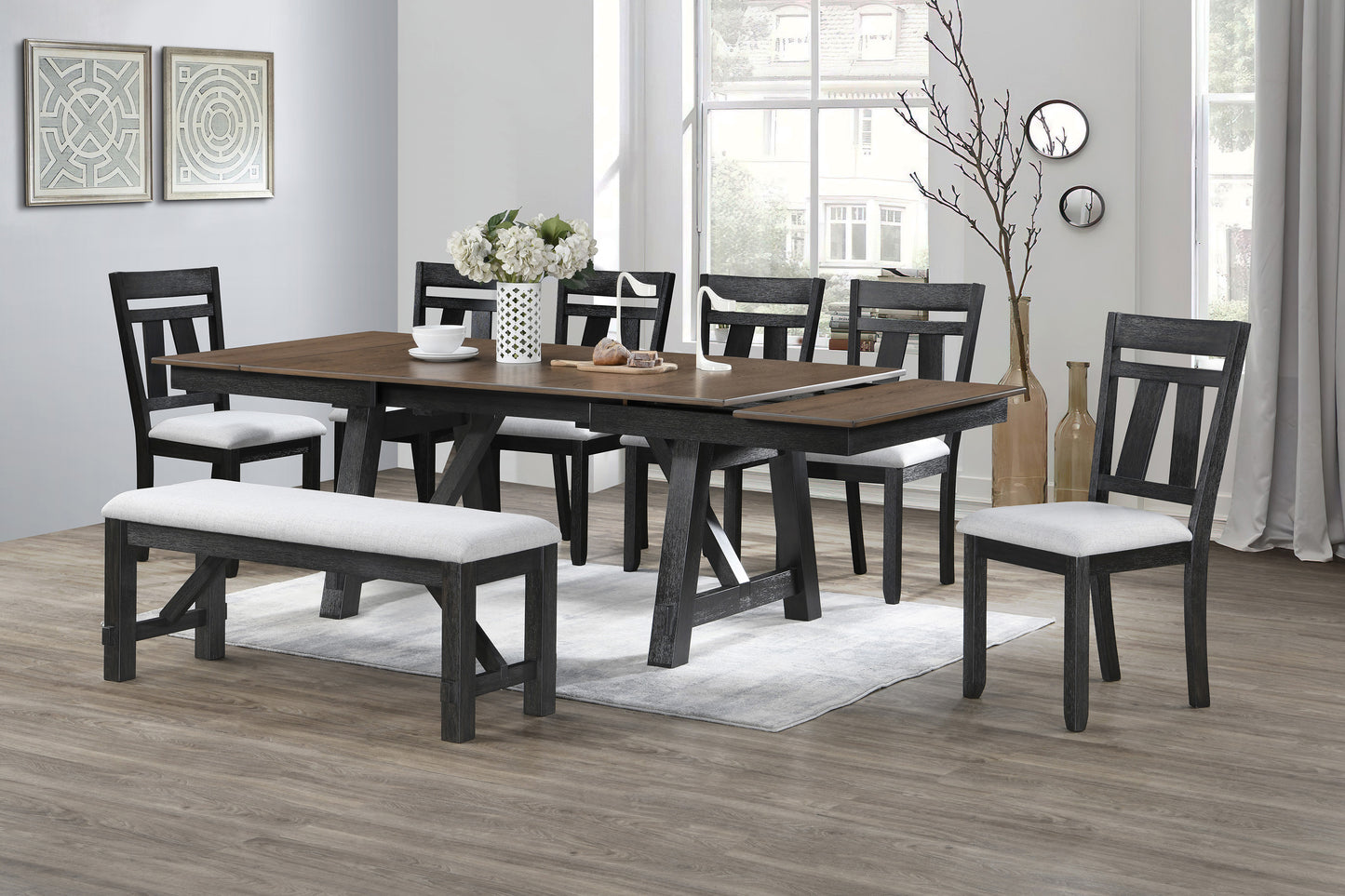 Maribelle Side Chair Wheat Charcoal