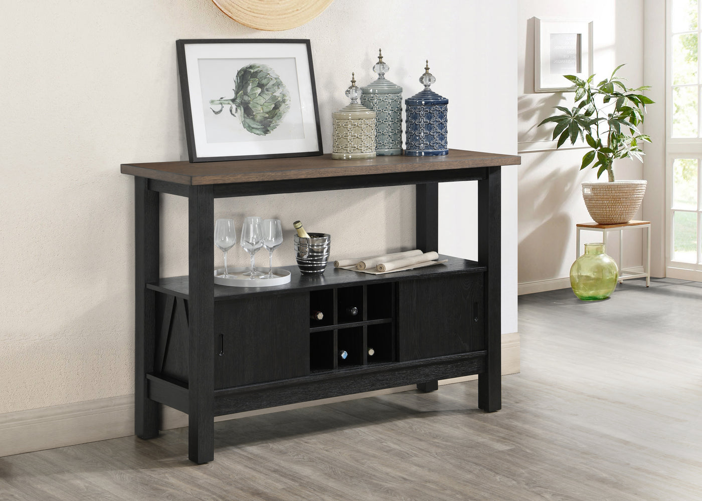 Maribelle Server Wheat Charcoal
