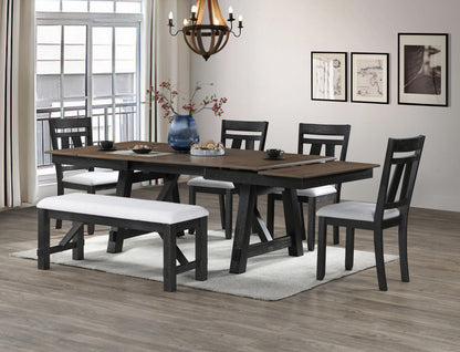 Maribelle Dining Table Wheat Charcoal
