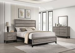 Valen Four-piece Full Bedroom Set Light Taupe