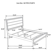 Valen Wood Full Panel Bed Light Taupe