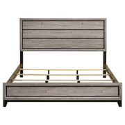 Valen Wood Eastern King Panel Bed Light Taupe