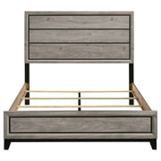 Valen Wood Queen Panel Bed Light Taupe