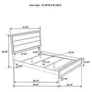 Valen Wood Queen Panel Bed Light Taupe