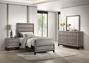 Valen Four-piece Twin Bedroom Set Light Taupe