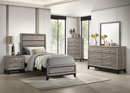Valen Five-piece Twin Bedroom Set Light Taupe