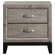 Valen 2-drawer Nightstand Bedside Table Light Taupe
