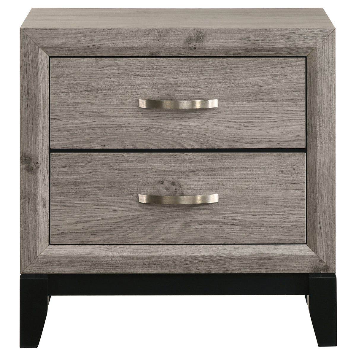 Valen 2-drawer Nightstand Bedside Table Light Taupe