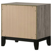 Valen 2-drawer Nightstand Bedside Table Light Taupe